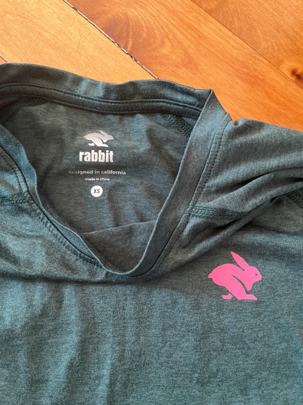 Rabbit EZ Tee Long Sleeve Shirt XS Forest Green - Picture 3 of 5